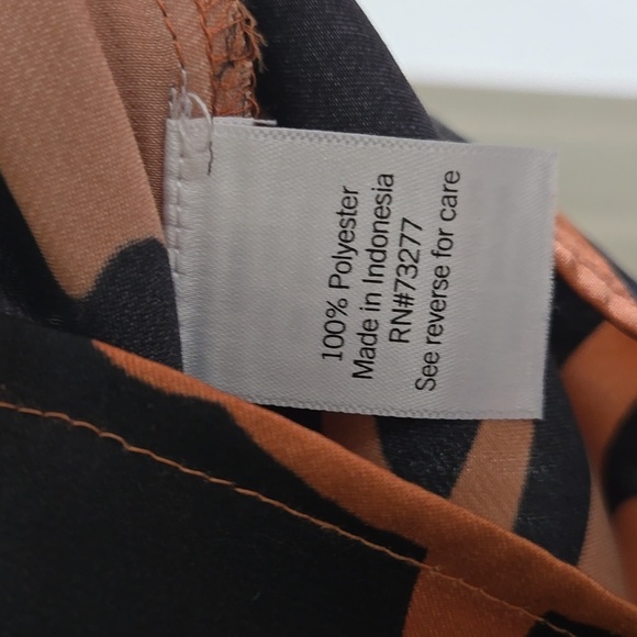 Nine West Black and Orange Floral Blouse - Picture 5 of 5